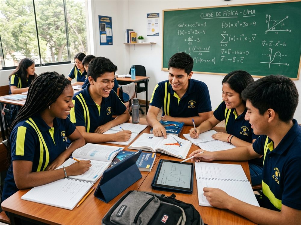 Estudiantes de Academia Granmat en clase de preparación universitaria y escolar